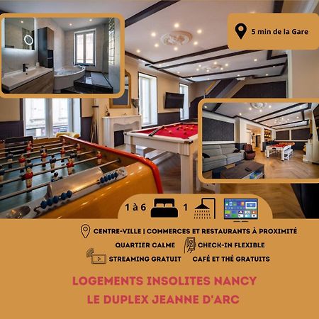 Duplex Jeanne D'Arc Billard Baby Logements Insolites نانسي المظهر الخارجي الصورة